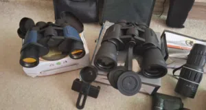 منظار / دربيل مع حقيبة ومثبت هاتف للتصوير