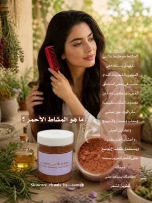 مشاط احمر للشعر