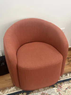 Modern swivel barrel accent chairs
