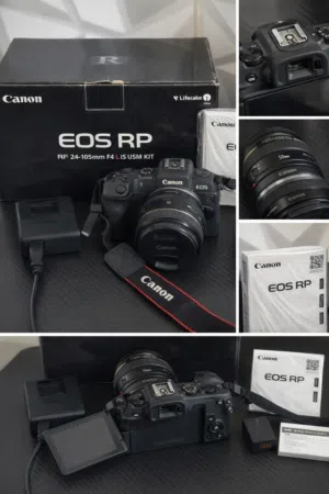 كاميرا مع كرتونه و مع العدسه وادابتر أصلي