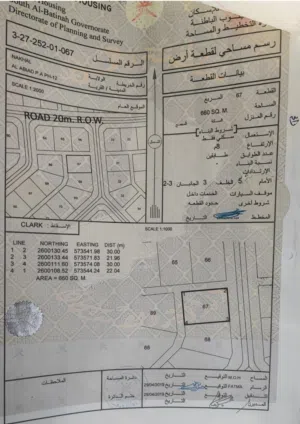ارض سكنيه قريه الابيض مخطط 12