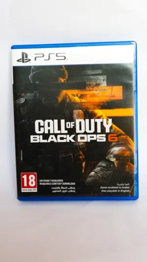 نظيفه جداً كالجديده دسكة call of duty black ops 6 بلاك ابس 6 PS5