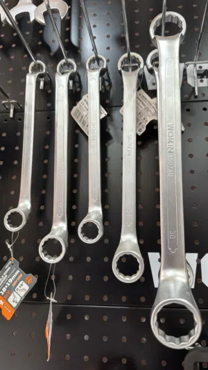 WOKIN Double-sided Ring SPANNER with SIYAB TRADING. مفتاح ربط حلقي مزدوج الجوانب من WOKIN مع سياب.