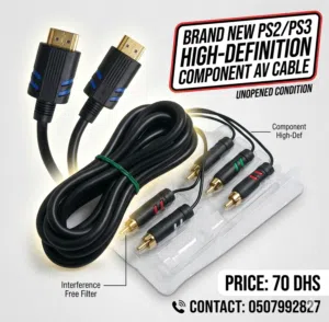 Logic3 Premium component HD Cable for PS3 & PS2 – Brand New