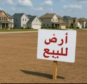ارض للبيع.