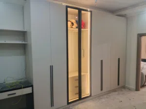 التصميم المثالي خزانه حائط وغرفة النوم  والمطبخ المتر 40د وينتهي 85د