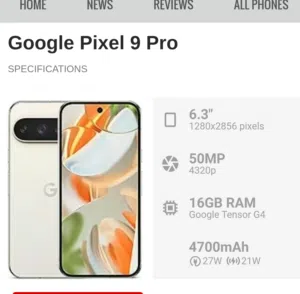 Google pixel 9 pro 256gb like new 100 battery health