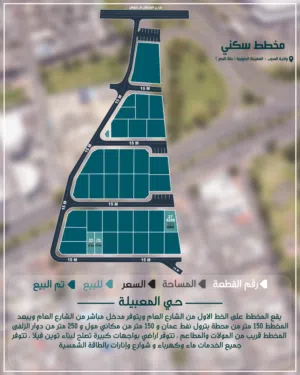 فرصه اراضي روعه بمخطط حي المعبيله_حله النصر بالقرب من الشارع العام