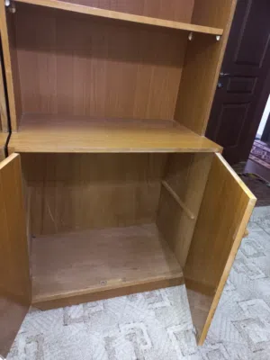 ارفف مكتبة خشب لاتيه ملبس فورمايكا