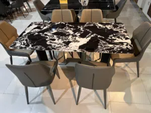 Marble Dining Table With Six Chairs
