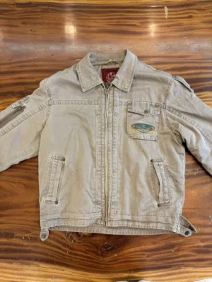 جاكيت زيتي فخم مقاس medium