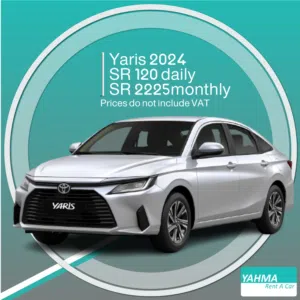 Toyota Yaris 2024 for rent in Khobar - Free delivery for monthly rental