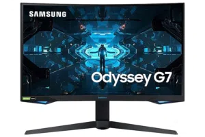 Samsung 27-inch(68.4cm) 2K QHD Odyssey G7 Gaming, 240 Hz, 1ms Curved Monitor, 2560 X 1440 Pixels, He