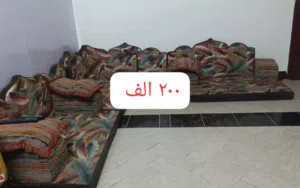 للبيع مجلس سبعه متر مستخدم نظيف