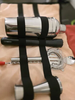 Complete Bartender Cocktail Kit with Bag – Home Bar Set  Moving Sale