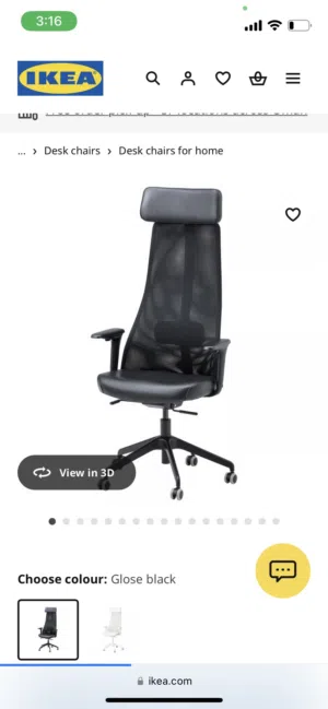 Ikea ergonomic chair