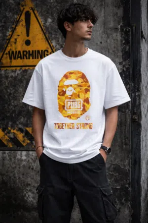PUBG Bape T Shirt In Real Life Al Over UAE Delivery Available Cash On Delivery