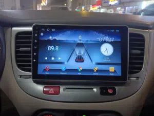 kia Rio 2006 to 2011 android screen with frame and camera