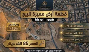 Residential Land for Sale in Amman Tabarboor