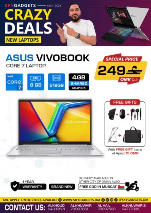 Brand New ASUS Vivobook in Oman  512GB SSD  1 Year Warranty