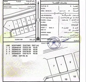للبيــــع ارض سكنيه اول خط مطل عالبحر في السوادي
