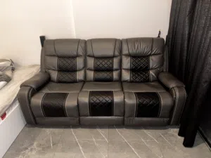 Leather 3 seat recliner new