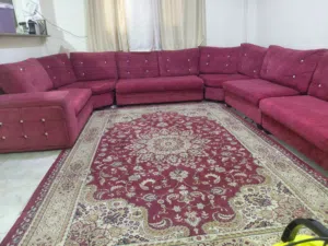 طقم كنب لون خمري