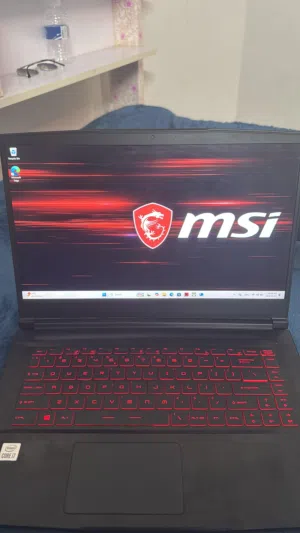 لابتوب MSI جيمنج - استعمال نظيف جدًا (6 أشهر) - i7 جيل 11 - RTX 3060 - رام 16GB - SSD 512GB gaming l