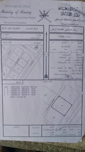 أرض للبيع فالجازر