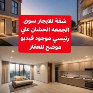 شقة للايجار سوق الجمعه العمروص بتجاه مدرسه بنت الوطن حي سكني هادي