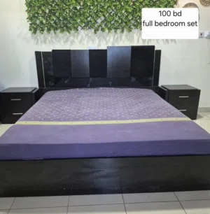 Furniture bedroom set with side table and dressing,fridge,washing mashine,shoe rack,dinning table