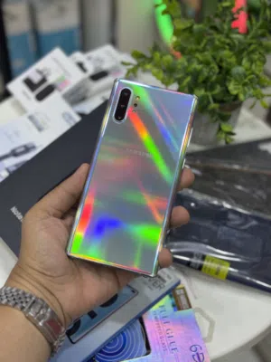 عرض خاص : Samsung note 10 plus  256gb هاتف نظيف مافيه اي مشاكل وما مبطل مع ضمان و ملحقات و بأقل سعر