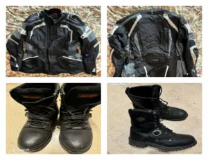 Harley Shoes and IXS Safety Jacket