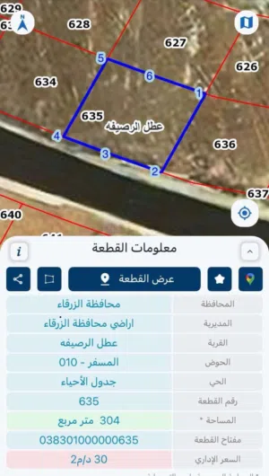 Residential Land for Sale in Zarqa Russayfah