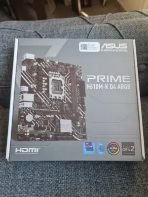 ماذربورد ASUS H610M-K D4 تدعم معالجات Intel الجيل 12 و13 و14 - DDR4 - LGA1700