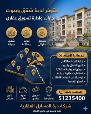 شقق وبيوت للايجار ترخيص 2021/ 1427