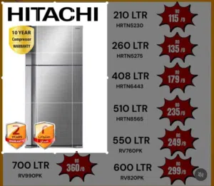HITACHI REFRIGERATOR — INVERTER TECHNOLOGY