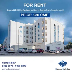 2BHK Flat for Rent in Gubrah North (Close to beach)