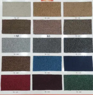 Carpet flooring with installation