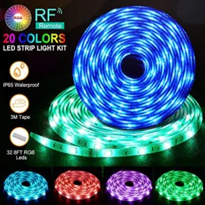 حبل LED RGB LIGHT ليد لاصق اضائه ديكور مع ريموت تحكم يضي كل الالوان حركات للزينه حفلات