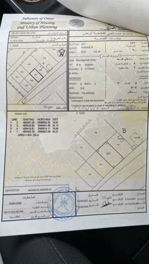 للبيع ارض سكني في الملتقى