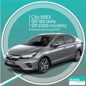 Honda City 2023 for rent in Riyadh - Free delivery for monthly rental