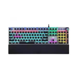 كيبورد سلكي ميكانيكي اصلي AULA F2088 USB WIRED KEYBOARD BLUE SWITCH