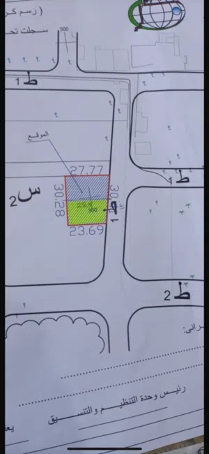 قطعتين ارض سكنيات للبيع داخل المخطط في البيفي باتجاهك لطريق الشط