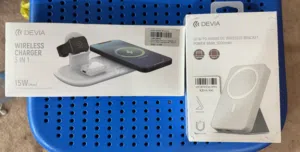 Wireless Charger 3 in 1 and Wireless Power Bank For Sale