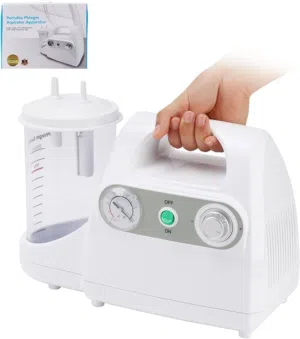 جهاز شفط وسحب البلغم المحمول شفاط البلغم Portable Phelgm Aspirator Apparatus كفالة 3 سنوات 1 جار