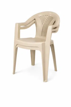 كراسي بلاستيك وحديد