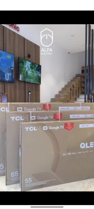 شاشات TCL55بوصة بسعر ممتاز مستعملات 4شهور