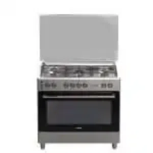 STARGOLD 90x60cm Free Standing Cooker, 5 Gas Euro Pool Italian SABAF Burners, Auto Ignition, Stainle