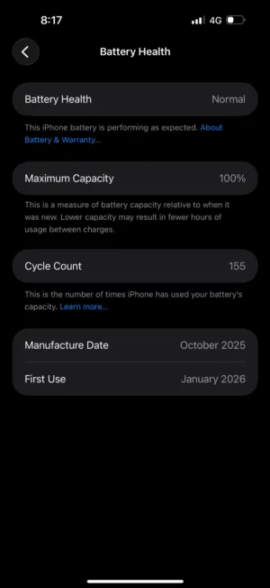 Apple iPhone 17 Pro Max 256 GB in Amman